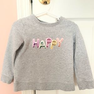 Kate Spade “happy” sweatshirt 24m